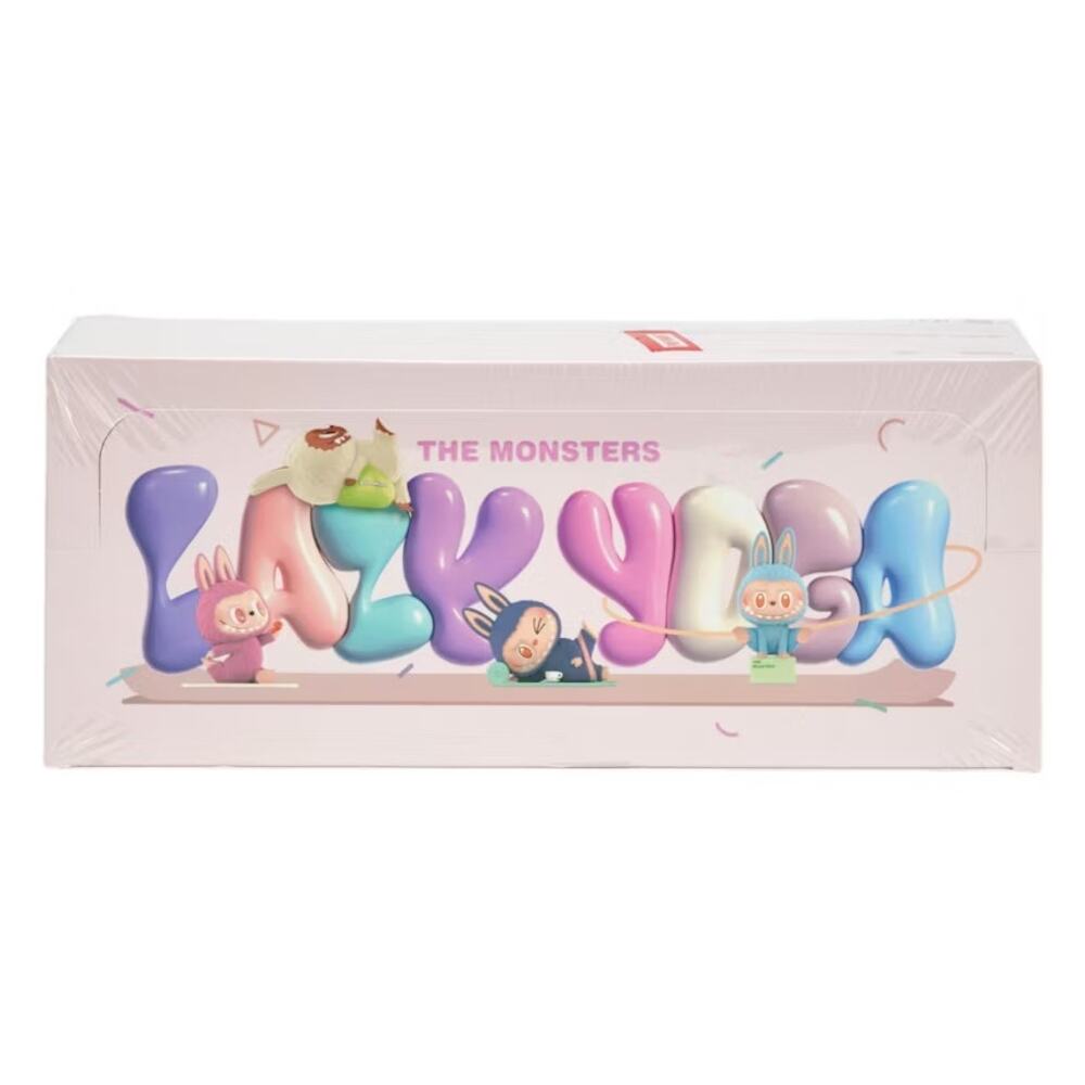 NEW Pop Mart Labubu Lazy Yoga Series Blind Box Case 10pc Sealed Vinyl Figure Set